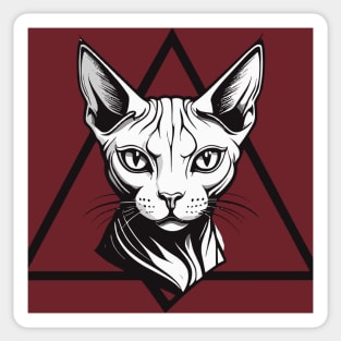 cat triangle Sticker